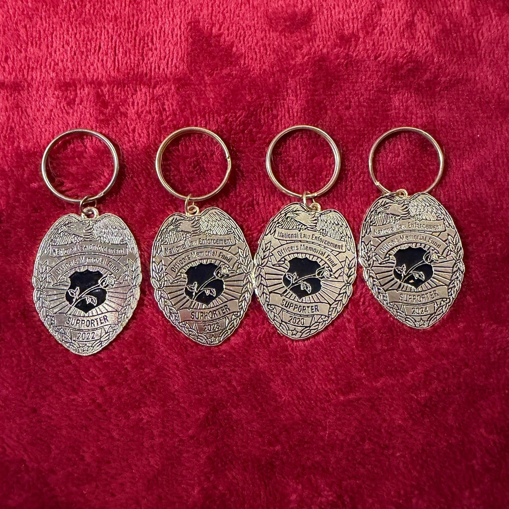 National Law Enforcement Officers Memorial Fund Supporter Keychain Lot 2022-2024